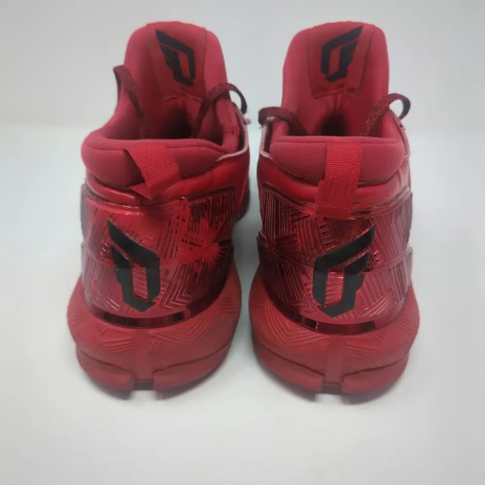 Adidas D Lillard 2 Mens Scarlet Black/Red Sneakers Size 13